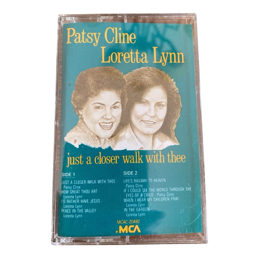 Vintage 1988 Patsy Cline & Loretta Lynn Cassette Tape Gospel Country